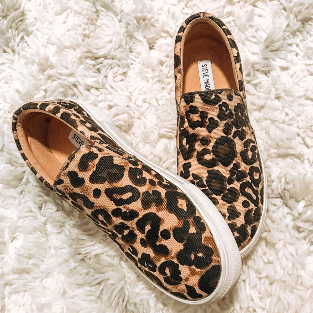 Women’s Steve Madden Gills-A Leopard Slip ons